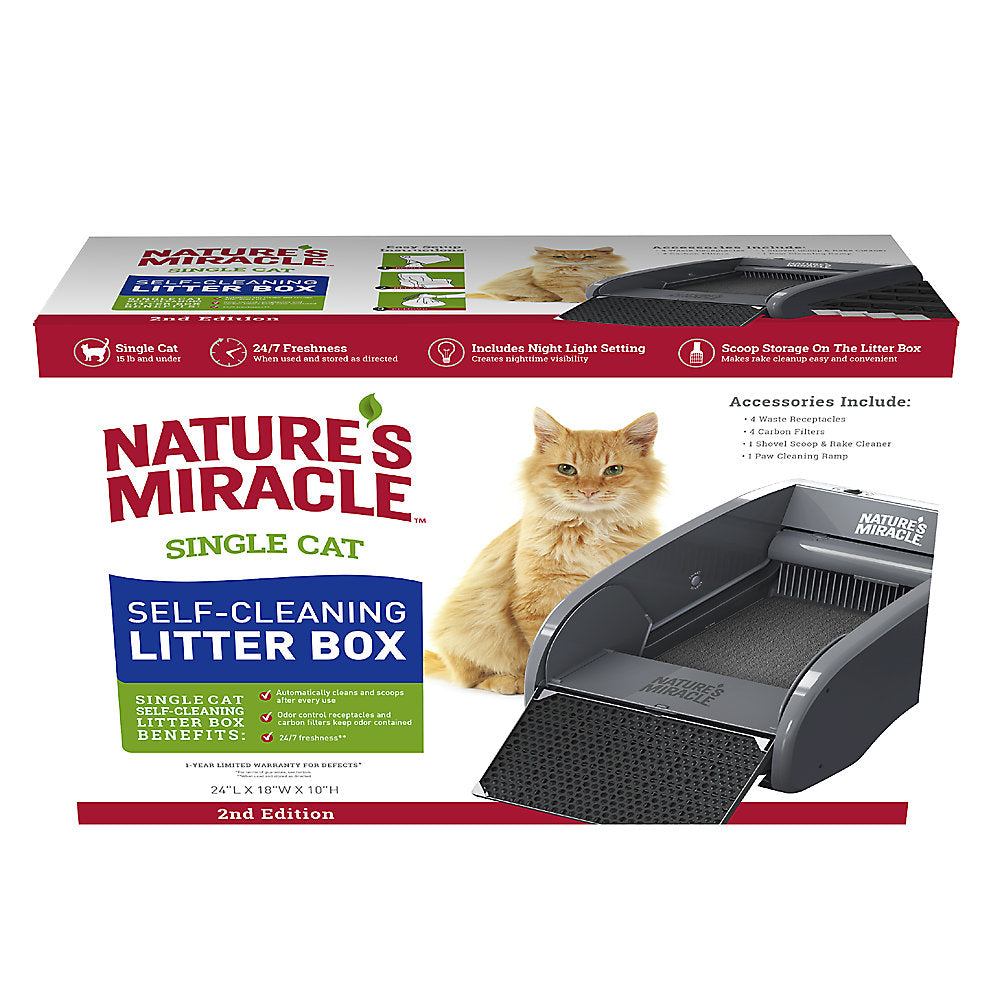 Nature's Miracle® Single Cat Self-Cleaning Litter Box