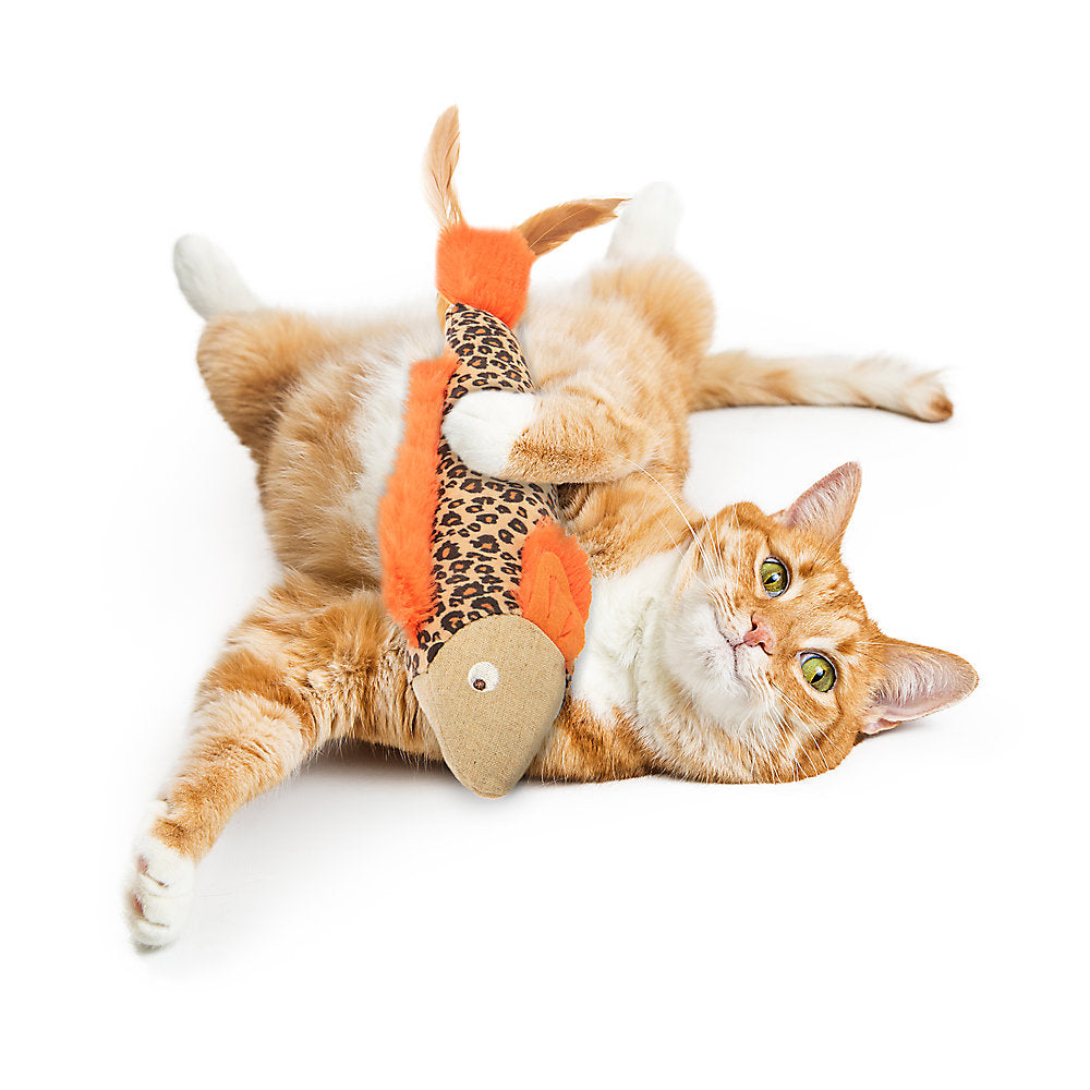 Petlinks® Happy Nip™ Fun Fins™ Kicker Cat Toy - Silvervine, Catnip, Crinkle