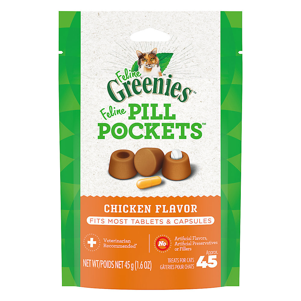 Greenies Feline Pill Pockets Cat Treats - Chicken