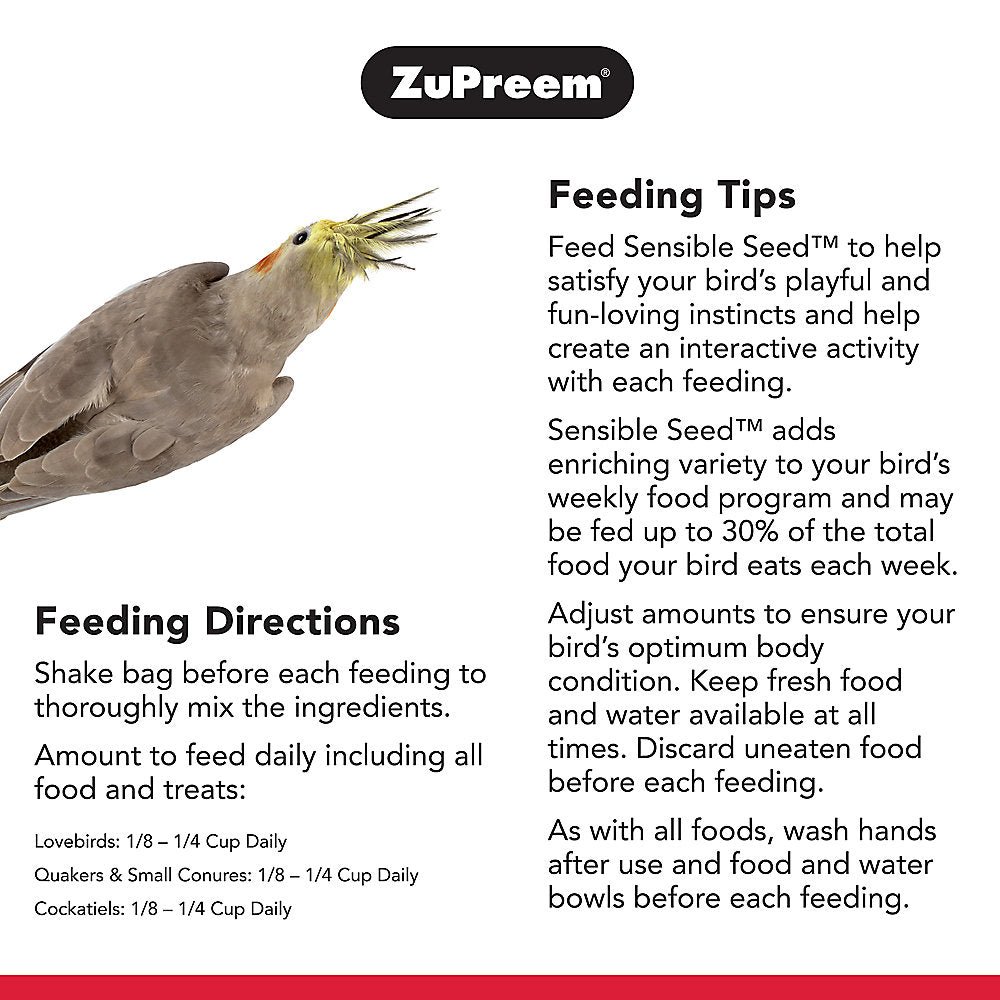 Zupreem® Sensible Seed Medium Bird Food