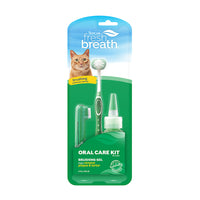 Thumbnail for TropiClean Fresh Breath Oral Care Cat Toothbrush Kit