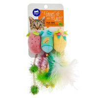Thumbnail for Whisker City® Fruit Mice Cat Toys - 3 Pack