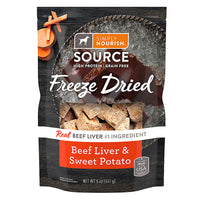 Thumbnail for Simply Nourish® Source Dog Freeze-Dried Treat - Beef Liver & Sweet Potato