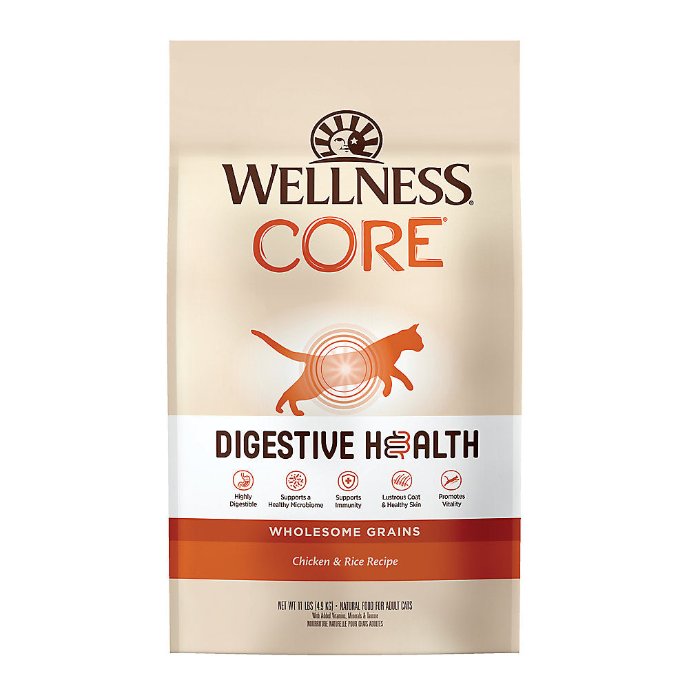Wellness® CORE® Adult Cat Food Natural, Digestive Health, Chicken and Rice