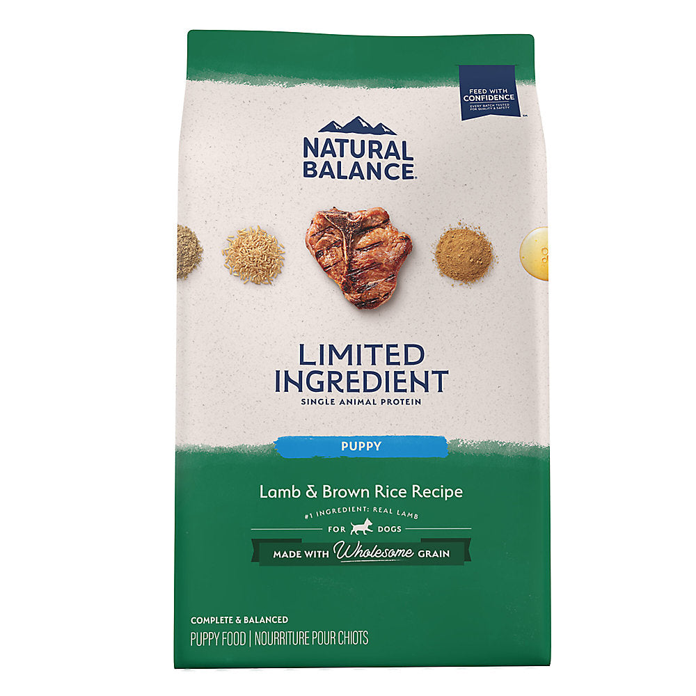 Natural Balance Limited Ingredient Diet Puppy Dry Dog Food - Lamb & Brown Rice