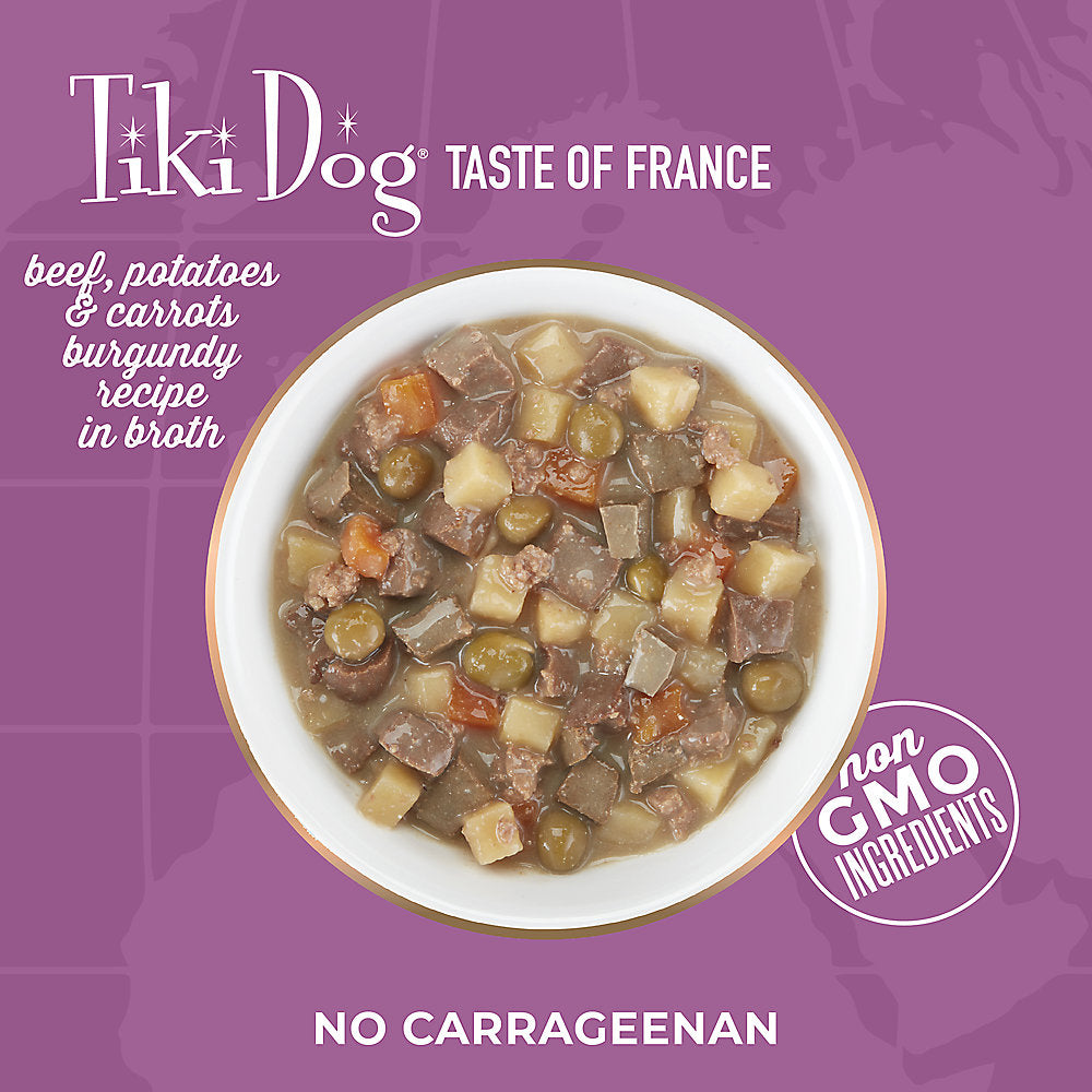 Tiki Dog® Taste of France All Life Stage Wet Dog Food - Beef & Potatoes Burgundy