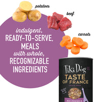 Thumbnail for Tiki Dog® Taste of France All Life Stage Wet Dog Food - Beef & Potatoes Burgundy