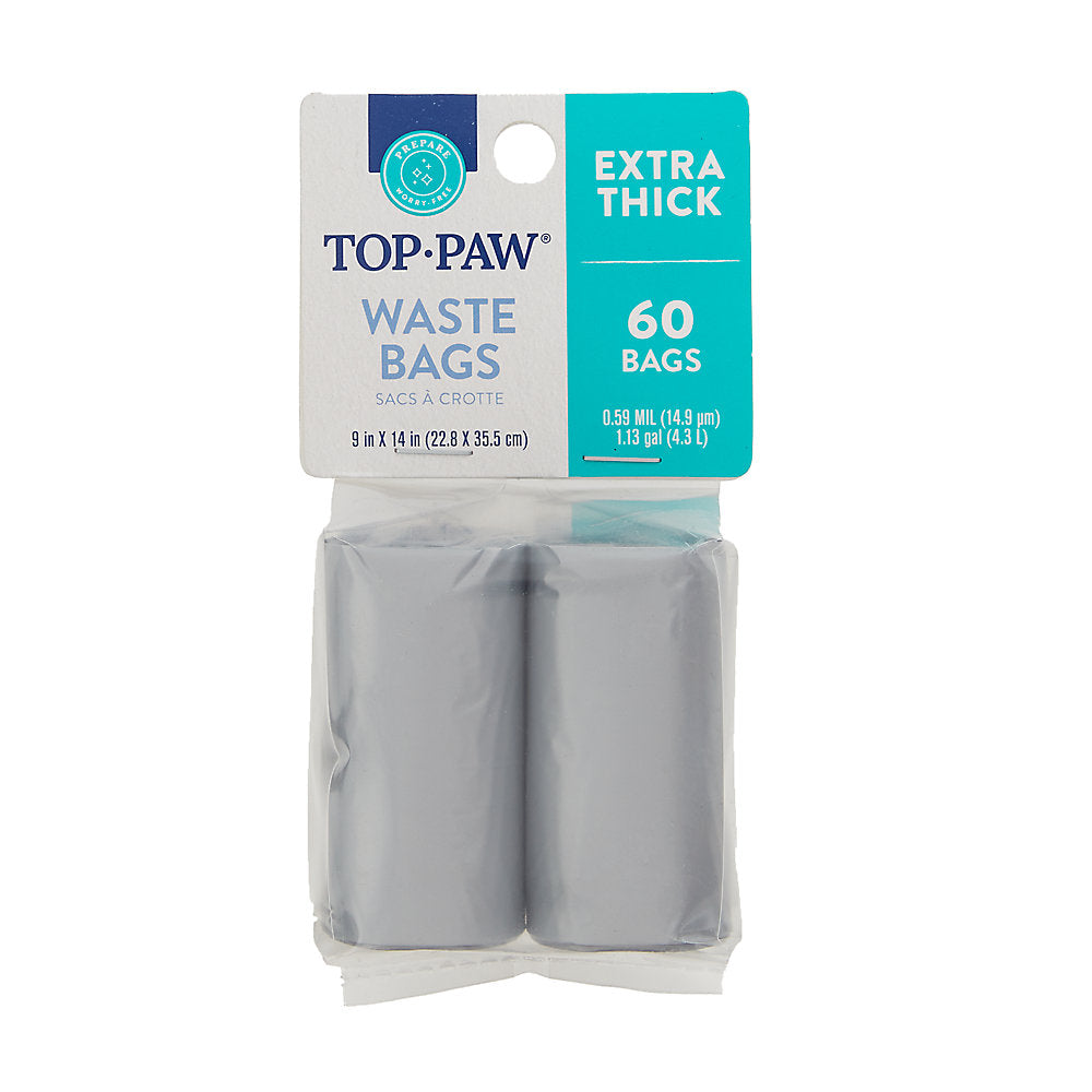 Top Paw® Solid Silver Waste Bags