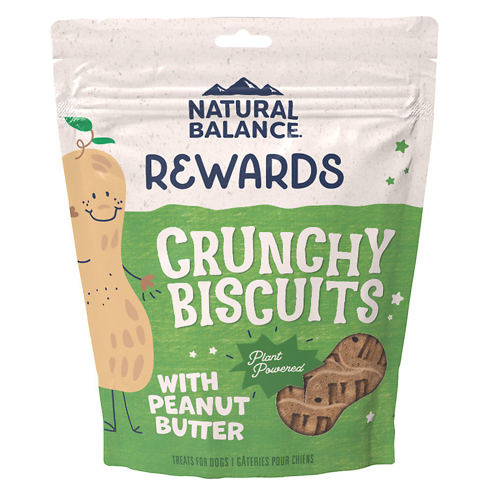 Natural Balance Rewards All Lifestages Crunchy Dog Biscuits - Peanut Butter