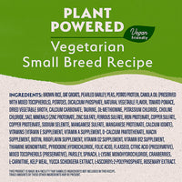 Thumbnail for Natural Balance Vegetarian Small Breed Adult Dog Food - Limited Ingredient